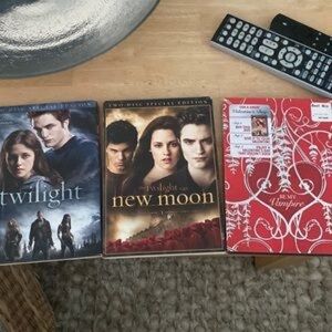 Twilight Saga DVD Set (Twilight, New Moon, Red Cover Edition)